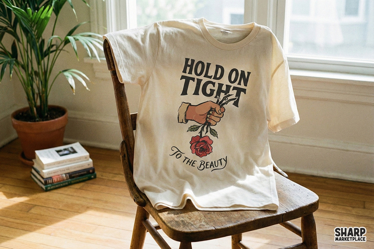 Hold On Tight To The Beauty PNG, an Illustration by SharpMarketplace (Photo 2 of 4)