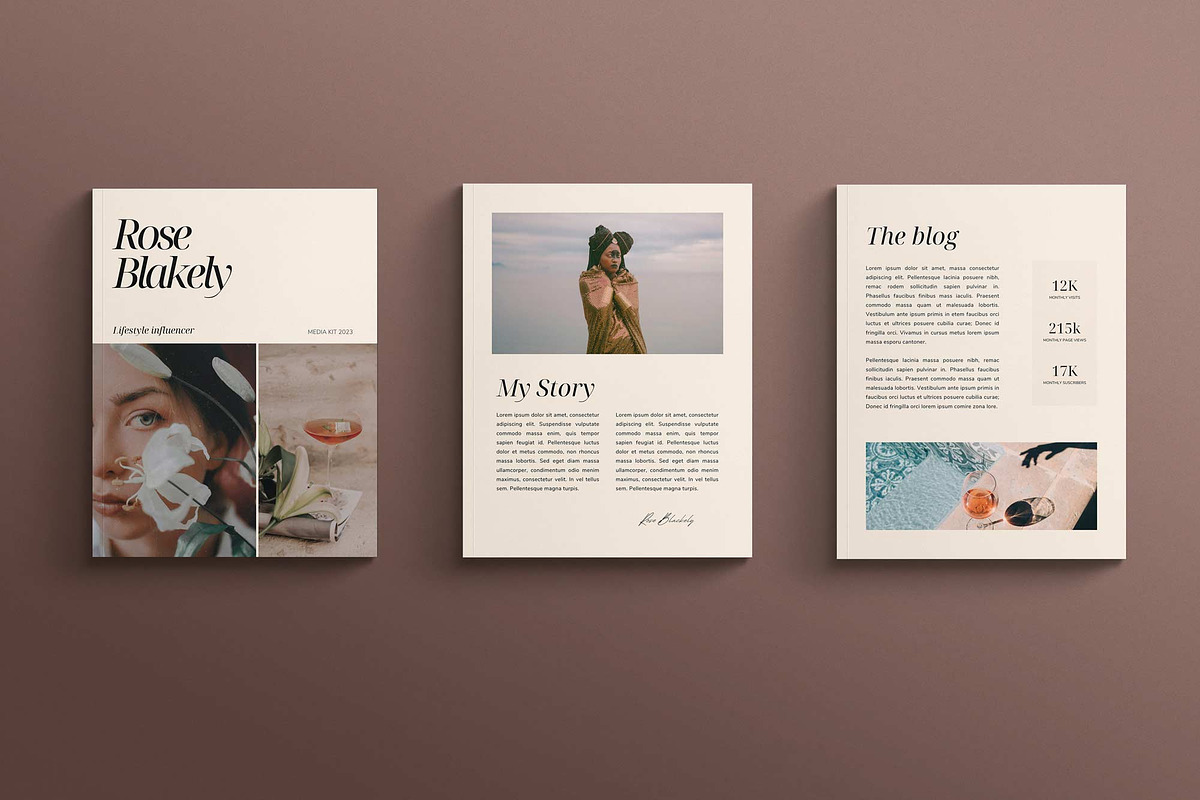 LEMONADE | Media Kit Canva Template, a Print Template by Sierra Creative Studio (Photo 3 of 10)