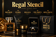 Regal Stencil, a Serif Font by Wow Magic (Thumbnail 4 of 5)
