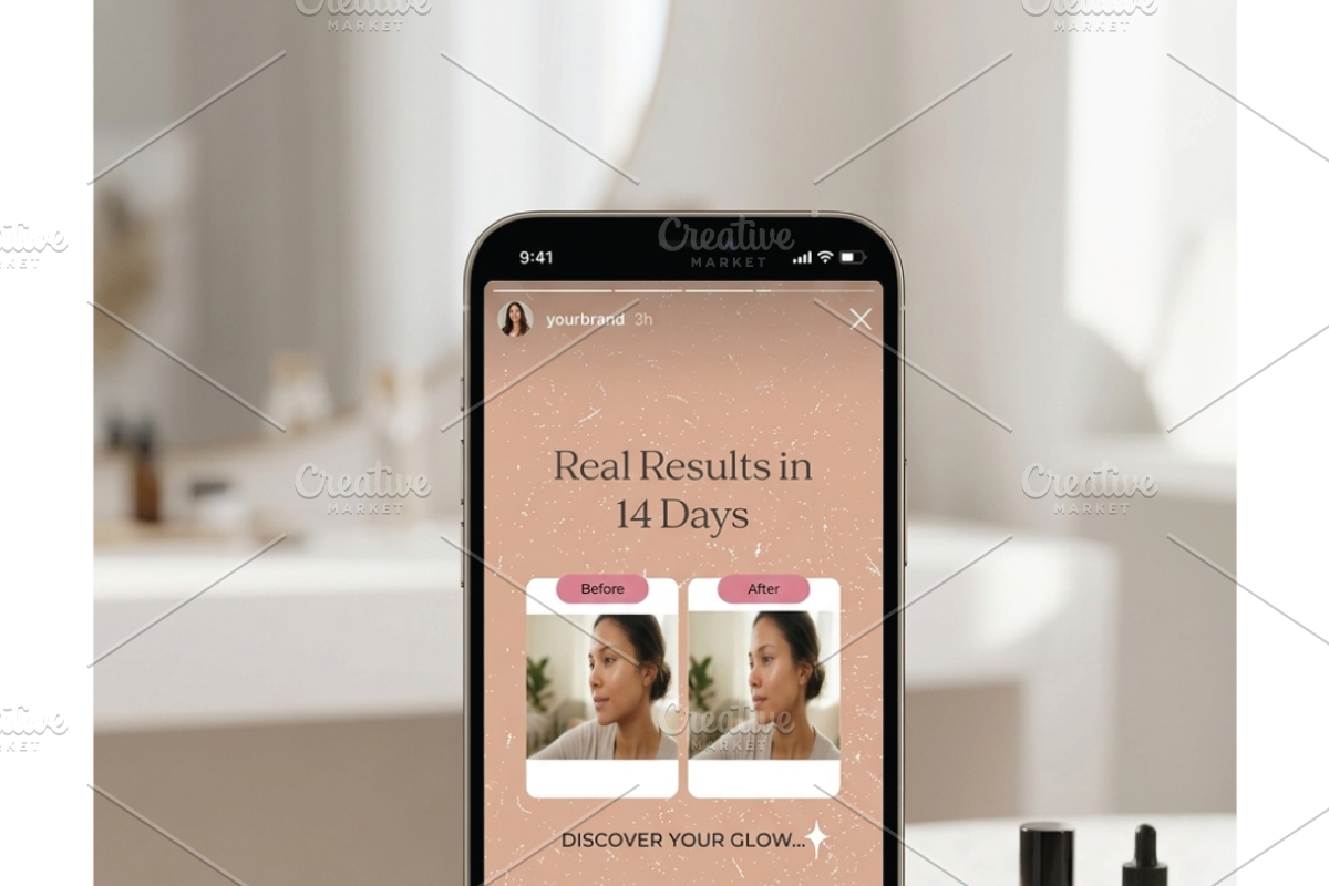 Aesthetic Skincare Social Media Kit, a Social Media Template by FusionadCreates (Photo 3 of 7)