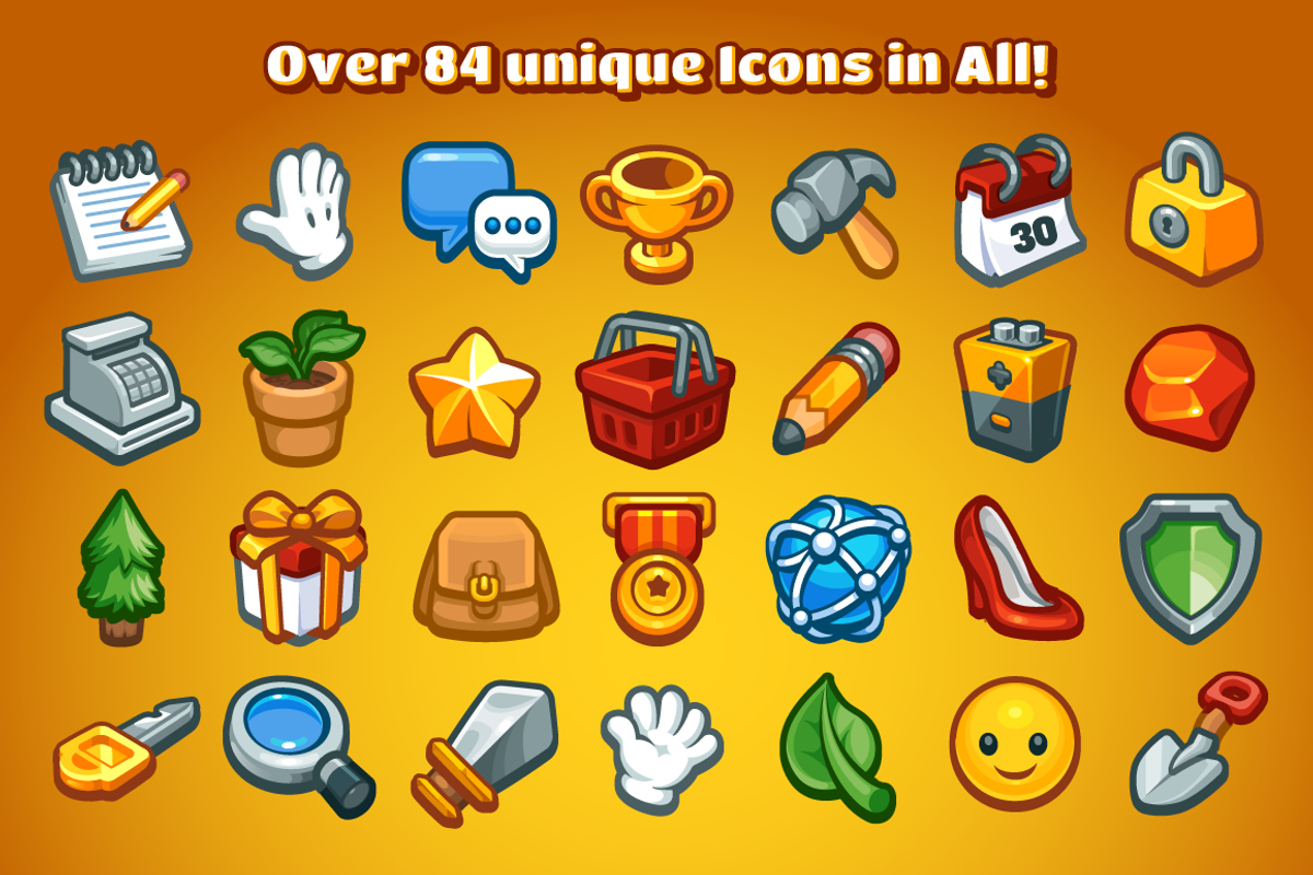 Casual Game Basic Icons Set, an Icon by Vectricity Designs (Photo 1 of 4)