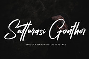 Satturasi Gonthor, a Script Font by pineungtype (Thumbnail 1 of 7)