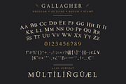 Gallagher - Vintage Serif Typeface, a Serif Font by Surplus Type Co (Thumbnail 4 of 8)