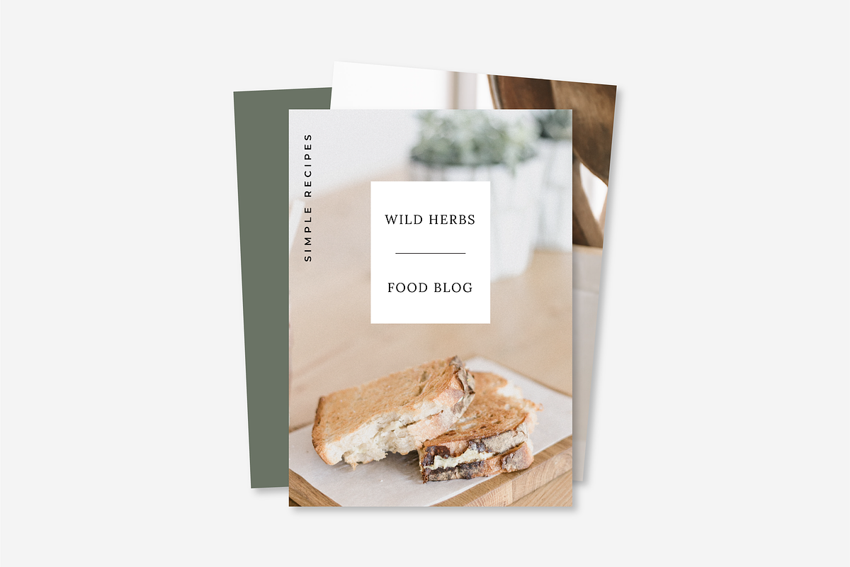 Food Blog Logo Kit for Canva