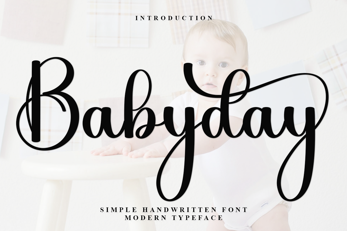 Babyday, a Handwritten Font by InermediaSTUDIO (Photo 1 of 8)