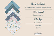 Spring Flowers Collection - Patterns, a Pattern Graphic by PawLoveArt (Thumbnail 2 of 11)