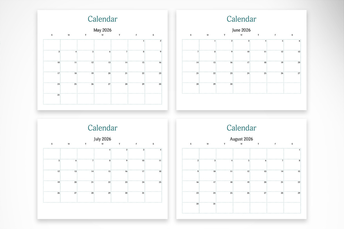 Elegant 2026 Calendar Planner Bundle, a Print Template by McLittle Stock (Photo 4 of 5)