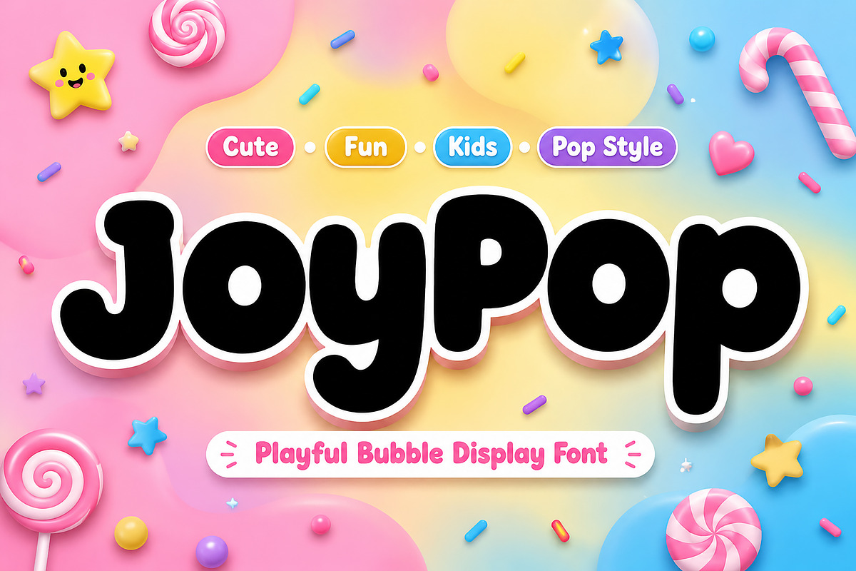 JoyPop, a Script Font by Wow Magic (Photo 1 of 2)