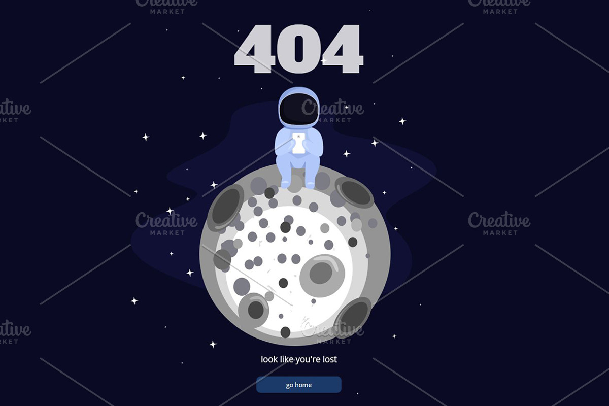 404 Animated Error Page, a HTML Template by land art (Photo 1 of 5)