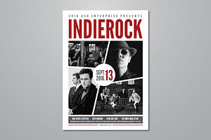 Indie Rock Live Music Flyer, a Flyer Template by ashenterprise