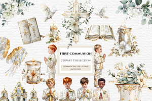 Clip art primera comunion, a Person Illustration by Invite to Clipart