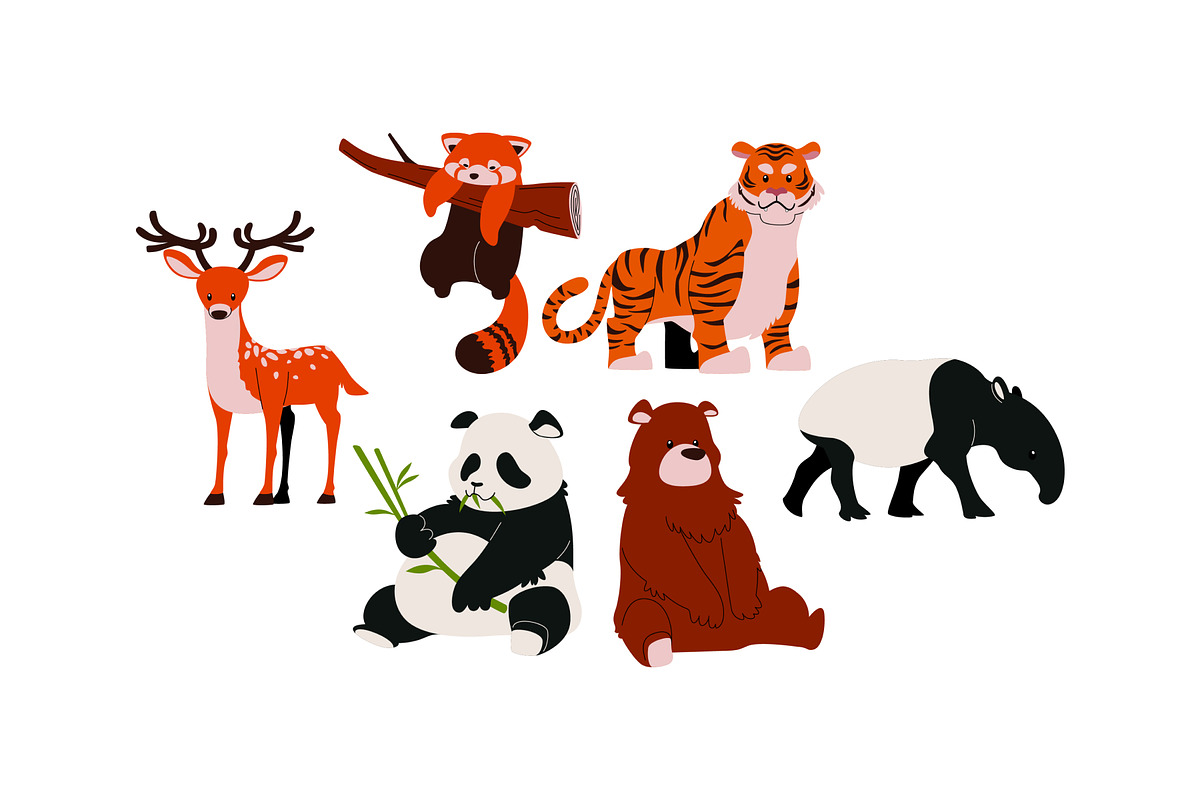 Forest Animal Doodle Illustration, an Animal Illustration by SLAB! Design (Photo 2 of 3)