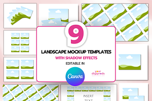 Landscape Mockup Templates in Canva