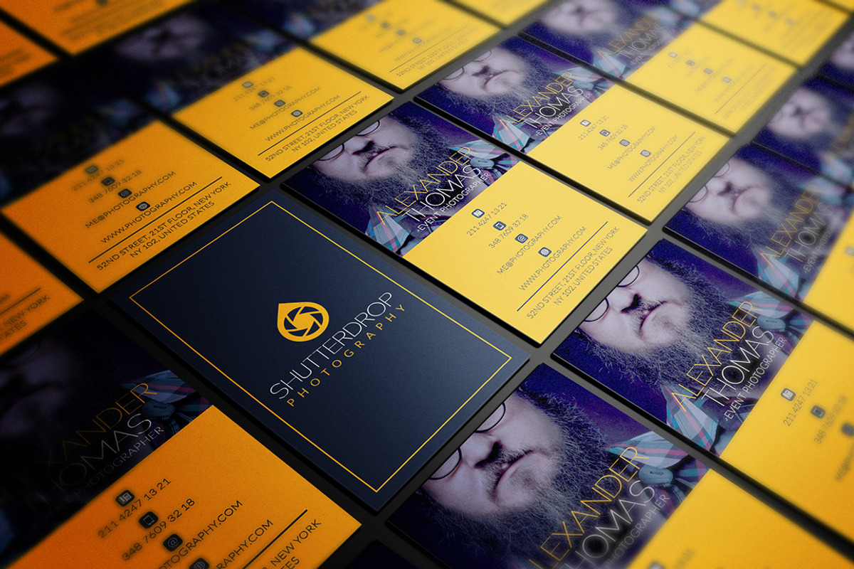 Photographer Business Card, a Business Card Template by Marvel (Photo 3 of 5)