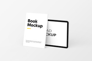 Book & IPad Mockup