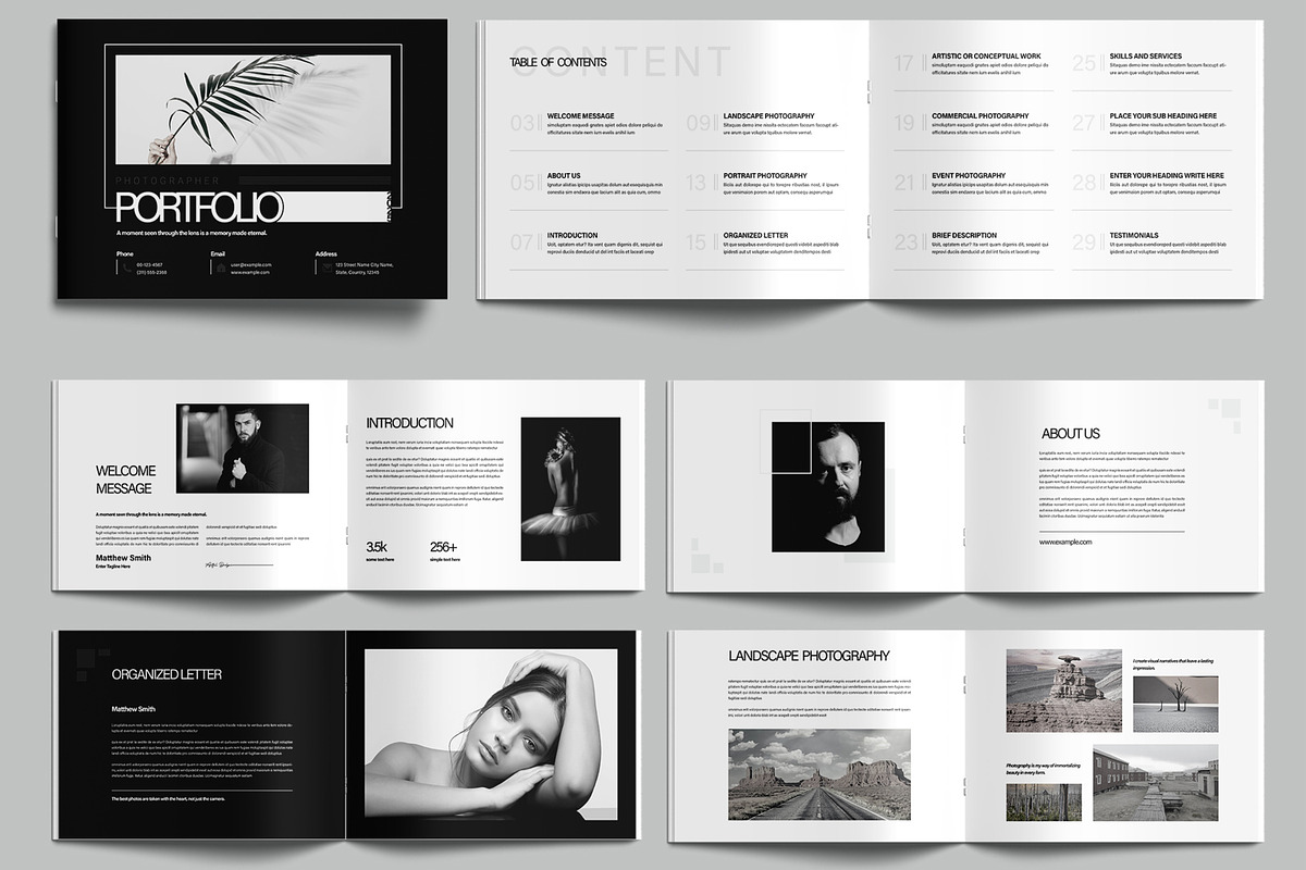 Photography Portfolio Design, a Brochure Template by MightyDesign (Photo 2 of 7)