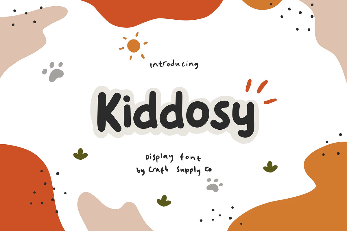Kiddosy - Playful Display Font, a Font by Craft Supply Co. (Photo 1 of 9)
