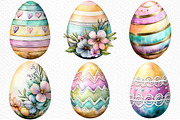 Colorful Easter Eggs Clip Art, an Illustration by Craft Nest (Thumbnail 8 of 8)