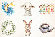 Watercolor Christian Easter, an Illustration by DreamCafeArt (Thumbnail 2 of 5)