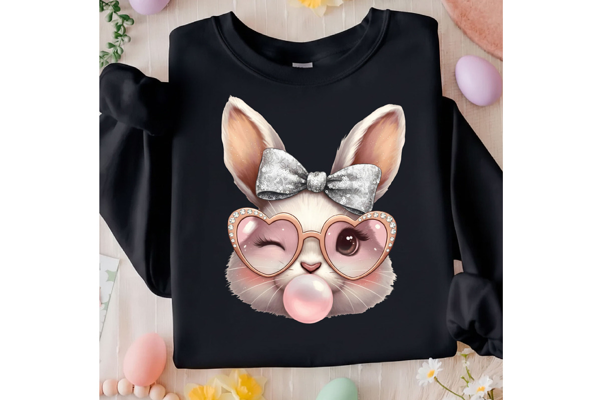 Leopard Easter Bubblegum Bunny Png, an Illustration by Designking (Photo 4 of 6)