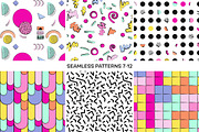 Memphis Design Patterns and Shapes, a Pattern Graphic by Pulpixel Design (Thumbnail 4 of 15)