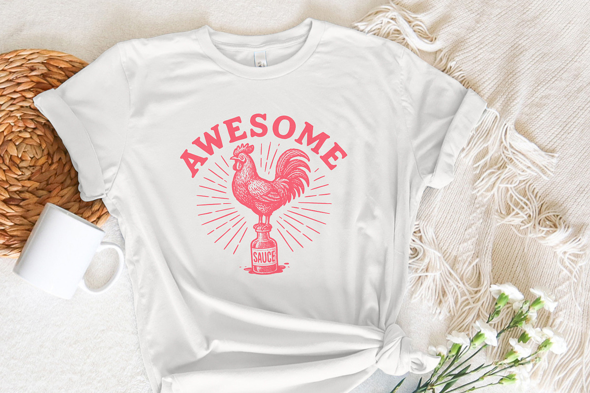 Awesome Sauce PNG, Retro Rooster, an Illustration by SharpMarketplace (Photo 5 of 9)