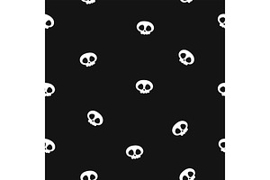 Creepy Skulls Seamless Pattern