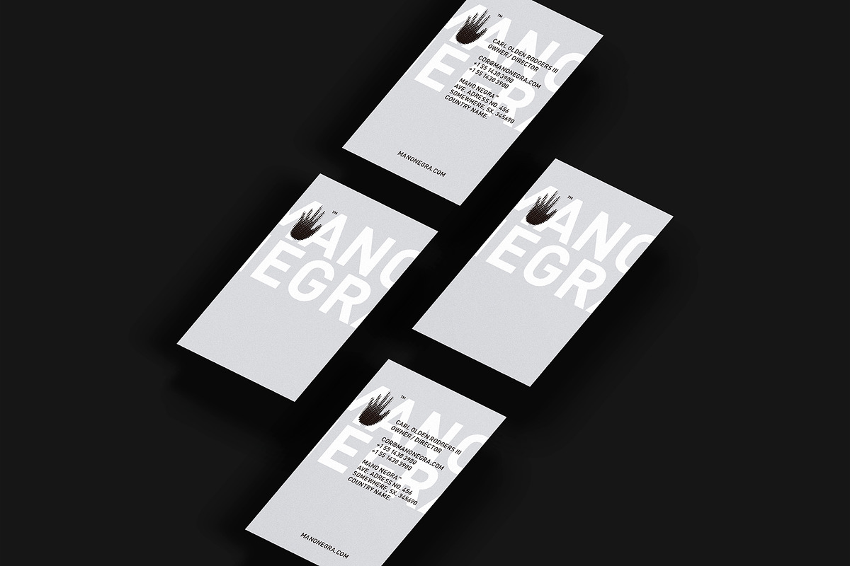 Business cards template: Mano Negra, a Business Card Template by Srg® (Photo 3 of 4)