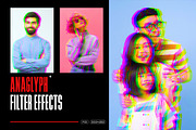 Anaglyph Photo Filter Effect, an Action Add-On by Photoshop Action (Thumbnail 1 of 8)