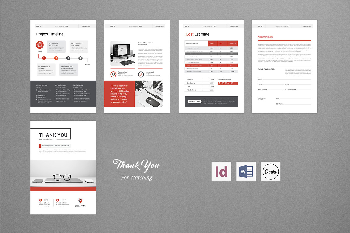 Project Proposal | Word & Canva, a Brochure Template by Creativity-Design (Photo 13 of 13)