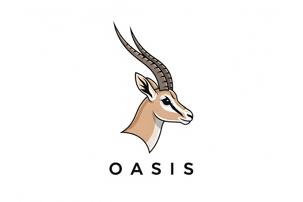 Oasis Antelope Logo, a Branding & Logo Template by Logocreative (Photo 1 of 2)
