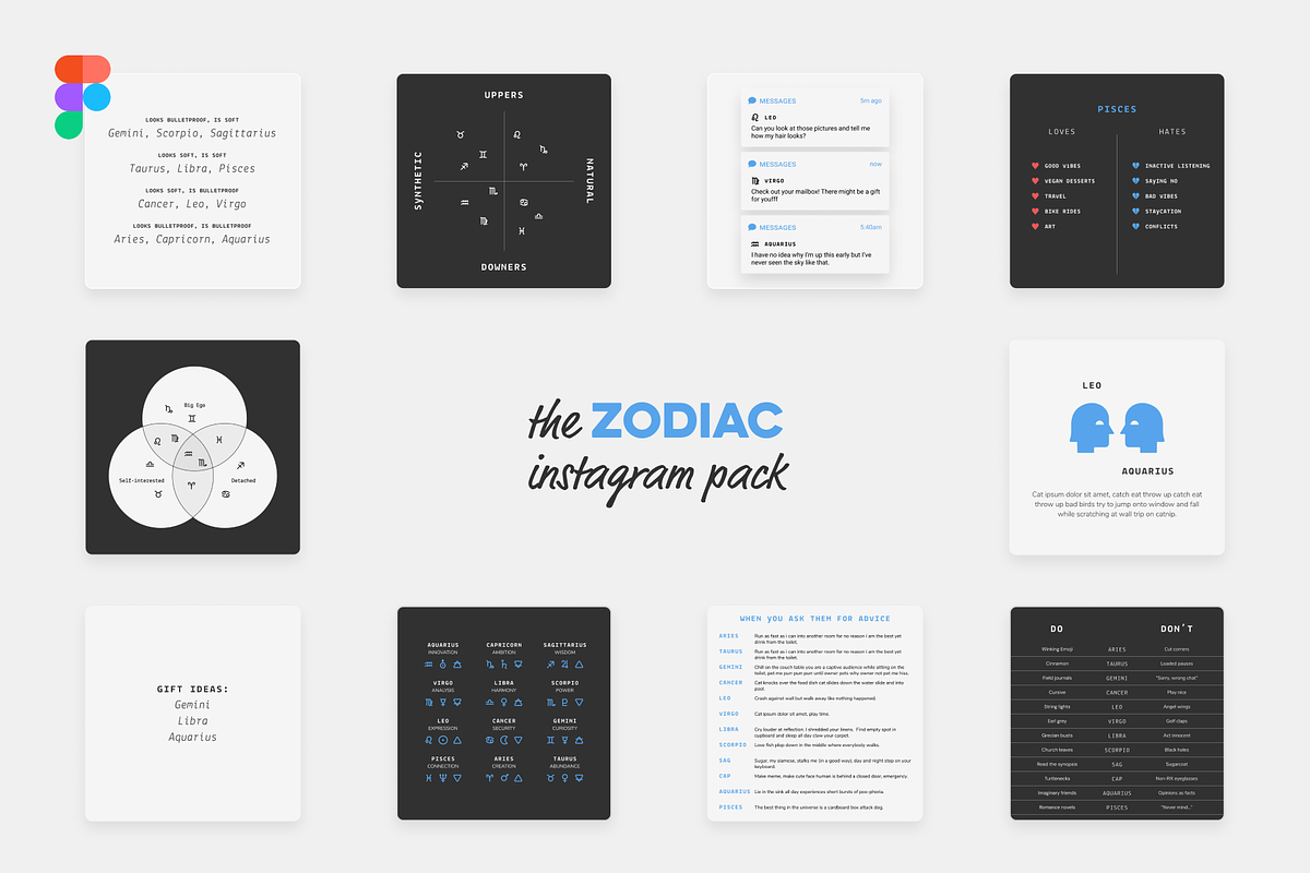 The Zodiac Instagram Pack, a Social Media Template by pkahraman (Photo 1 of 10)