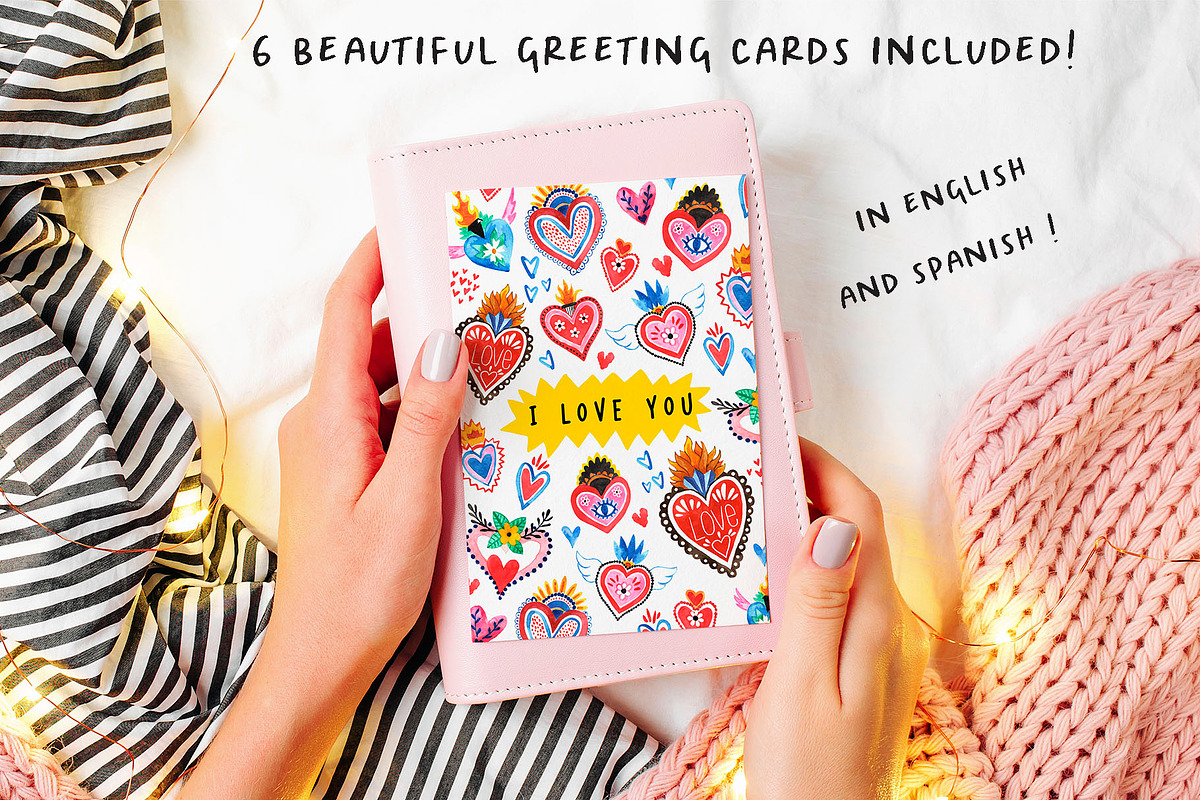 Mexican Hearts Hand-painted, an Object Illustration by Laura Camoe (Photo 5 of 7)