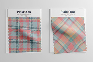 102 Plaid Patterns Soft & Pastel