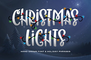 Christmas Lights Font, a Script Font by Akrinity Digital (Thumbnail 1 of 10)