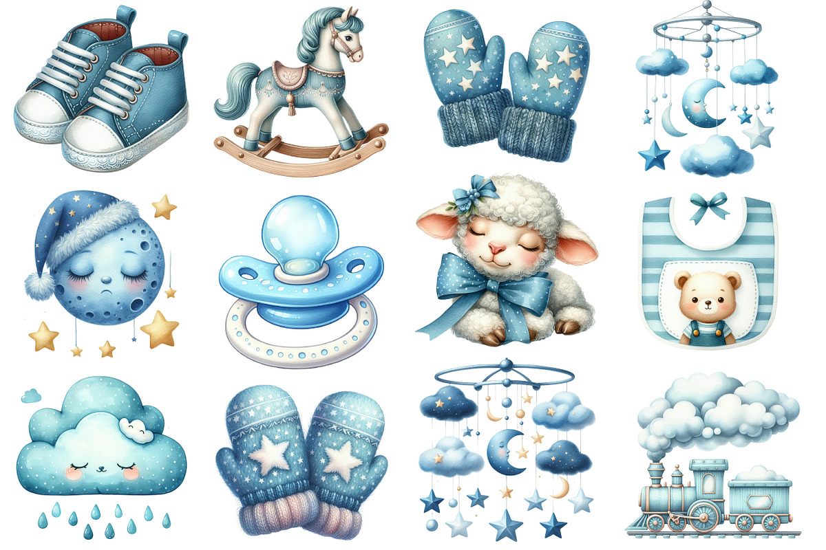 Baby Boy Nursery PNG, an Illustration by SinaCreation (Photo 2 of 5)