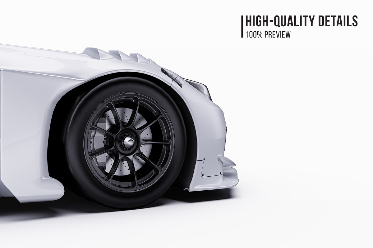GT3 Race Car Performance Coupe Set, an Advertising Mockup by Halal Graphic Studio (Photo 4 of 12)