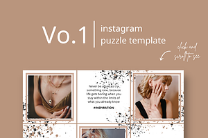 Instagram Puzzle Template Vo.1