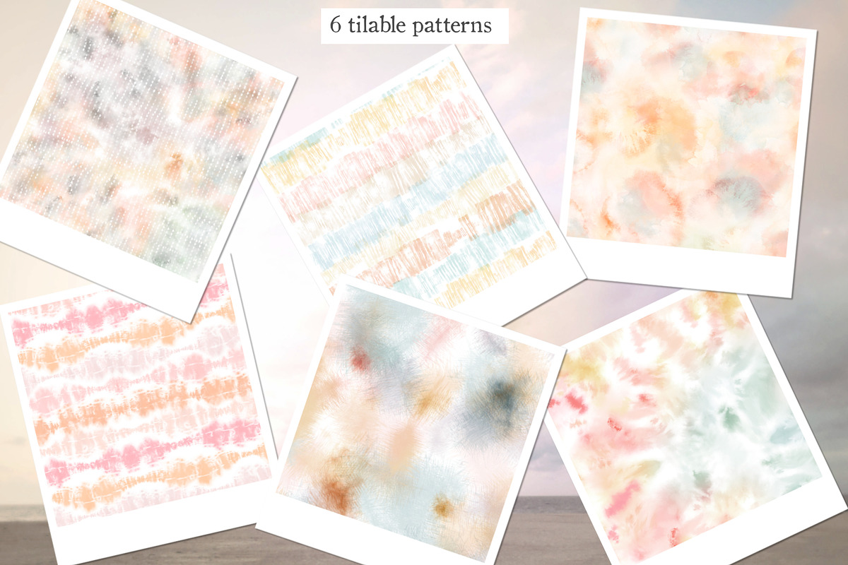 Soft pastel tie dye textures, a Texture Graphic by marie dricot (Photo 2 of 5)