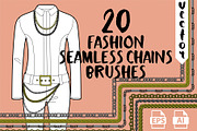 20 Fashion Chains Brushes, a Brush Add-On by Simple Design (Thumbnail 1 of 4)