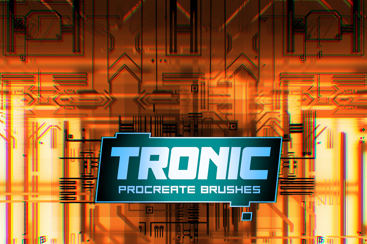 T R O N I C - 75 Procreate Brushes, a Brush Add-On by Hello Trilly (Photo 7 of 7)