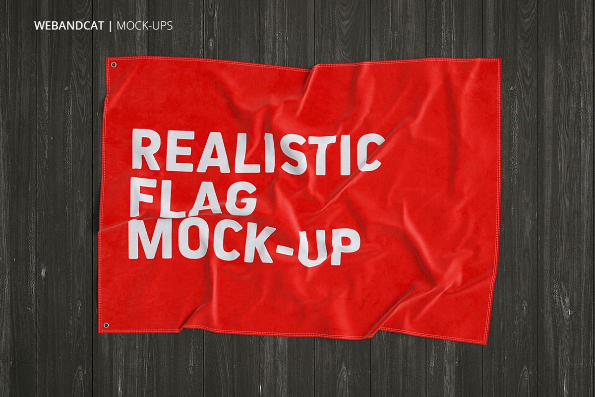 3D Flag Mock-Up, an Advertising Mockup by WebAndCat (Photo 13 of 20)