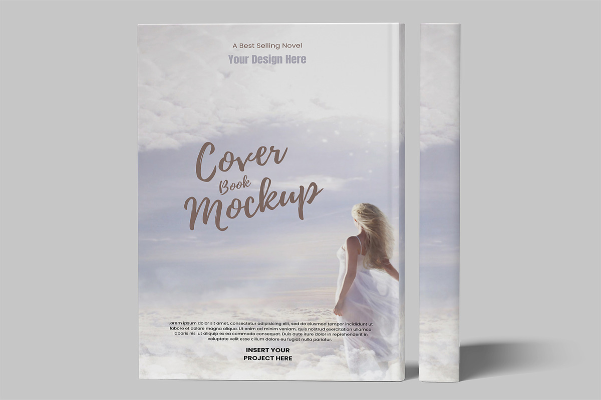 High Quality Cover Book Mockup, a Product Mockup by rizalamora (Photo 3 of 11)