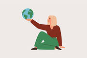 Women and the Environment, a Person Illustration by Mary Long (Thumbnail 2 of 6)