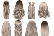 Natural hair clipart, an Illustration by Elenbushe (Thumbnail 12 of 19)