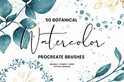 Watercolor Procreate Brushes, a Brush Add-On by Roze Prints (Thumbnail 1 of 6)