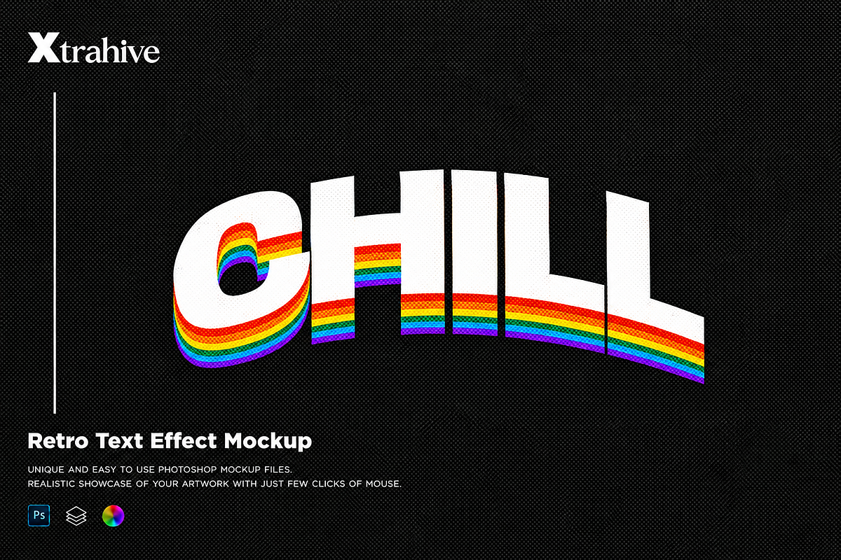 Layer of Different Color Text effect, a Layer Style Add-On by Xtrahive (Photo 1 of 2)