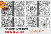 KDP Interiors, Flower Coloring Book, an Illustration by Jaboor Magics (Thumbnail 5 of 8)