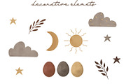 Bohemian dragon clipart and pattern, a Pattern Graphic by SleptArt (Thumbnail 3 of 9)