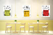 Mockup Bundle Poster Restaurant, a Print Template by Milan Mockup (Thumbnail 4 of 7)